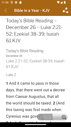Read Bible in a Year - KJV Ver Screen 2