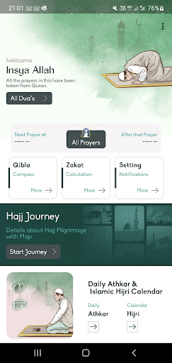 Android application Inshallah screenshort