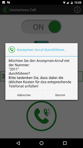 Anonym anrufen