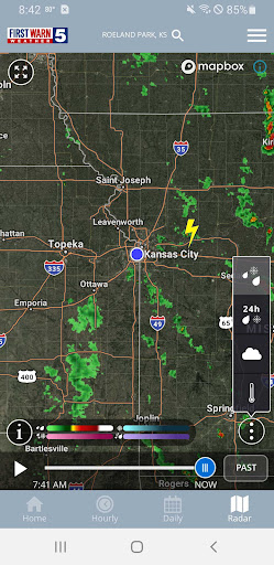 Screenshot of KCTV5 First Warn 5 Weather