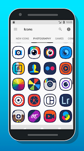 Meegis - екранна снимка на пакет с икони