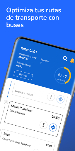 Android application TO Buses Conductores screenshort
