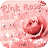 Pink rose Emoji Keyboard theme icon