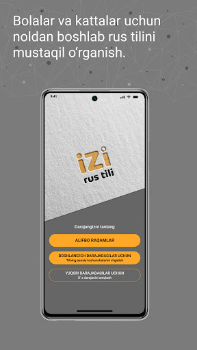Android application IZI - Rus tili. Oson. screenshort