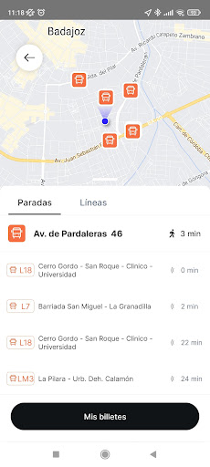 Android application COPI Badajoz screenshort