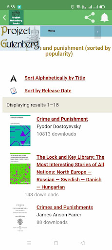 Project Gutenberg Screen 3