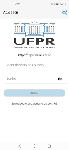 Android application UFPR Virtual screenshort