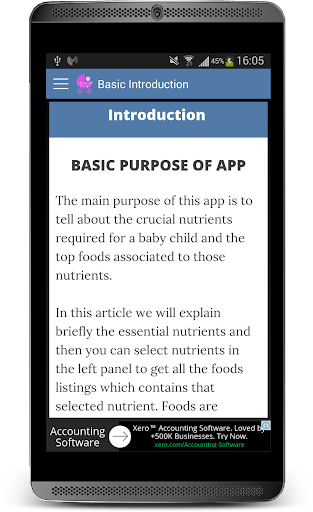 Baby Foods Screen 2