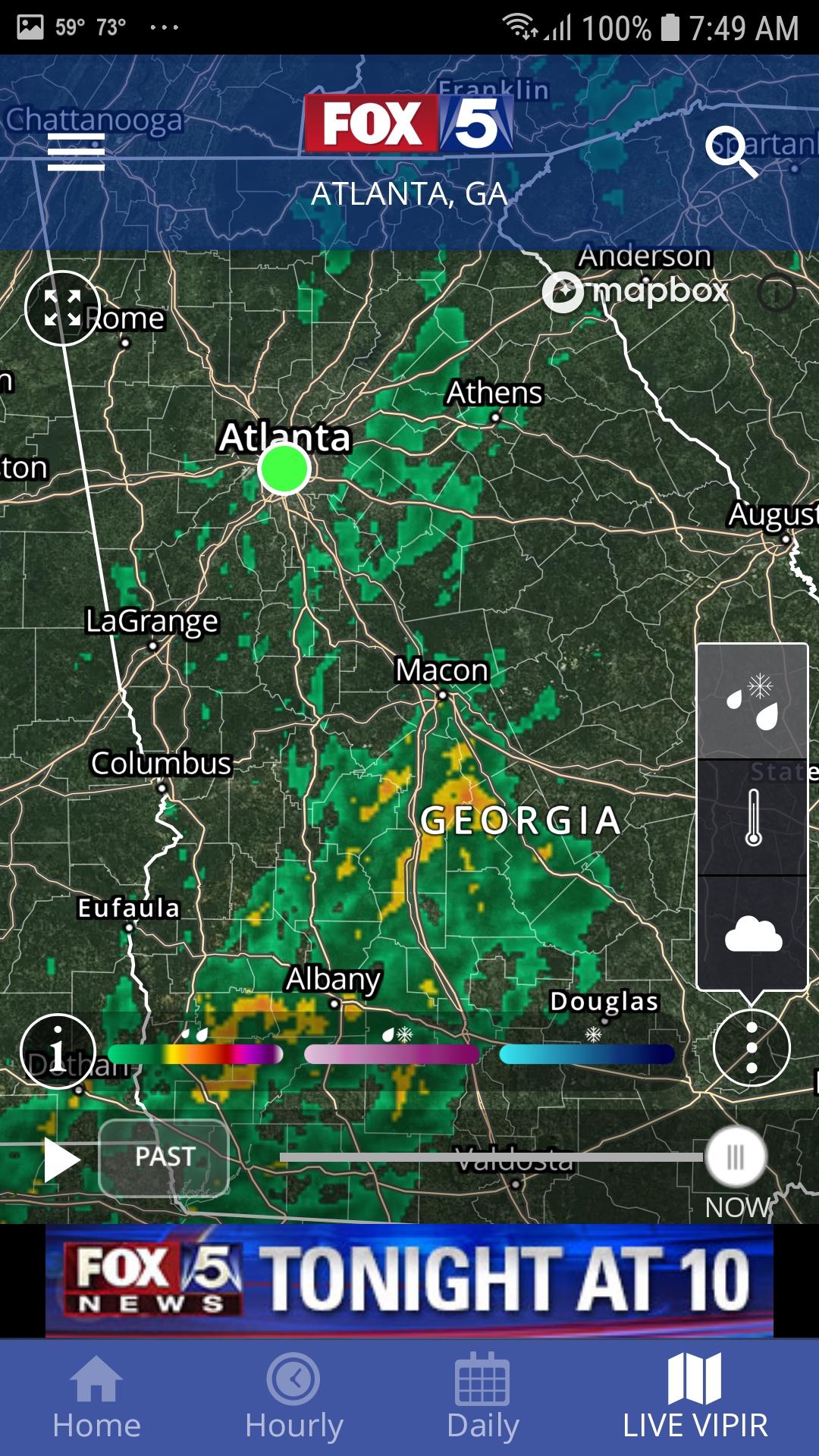 Android application FOX 5 Atlanta: Storm Team Weather screenshort