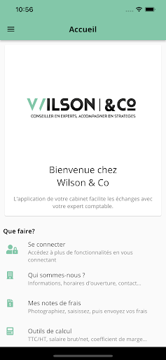 Android application Wilson & Co screenshort