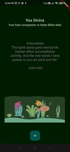 Android application Vox Divina Bible Alarm screenshort