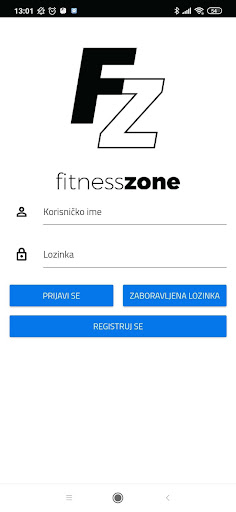 Android application Fitness Zone NS screenshort