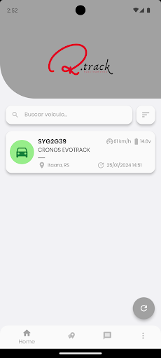 Android application R Track Rastreamento screenshort