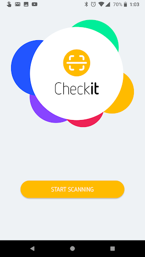 Android application Checkit screenshort
