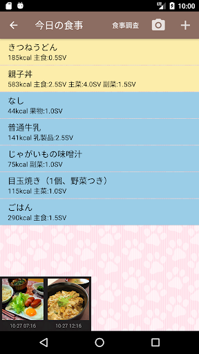 ニャに食べた？ Screen 2