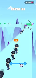 Crowd Run: Count color game