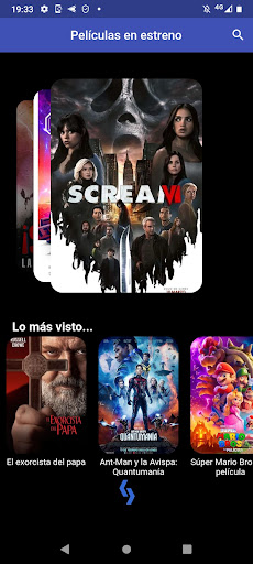 Android application Películas screenshort