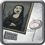 trollface boy quest Mona Lisa icon