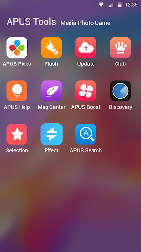 Colorful Simple PhoneX OS - APUS launcher theme