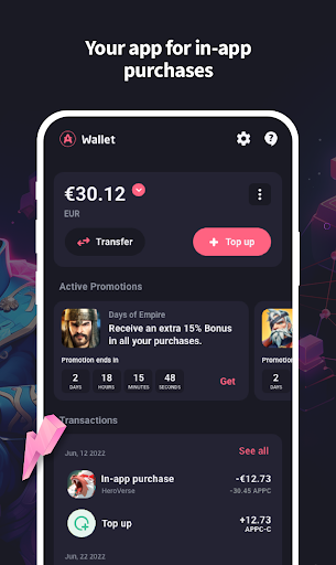 AppCoins Wallet Screen 2