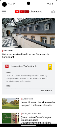 RTL.lu Screenshot 1 - AppWisp.com
