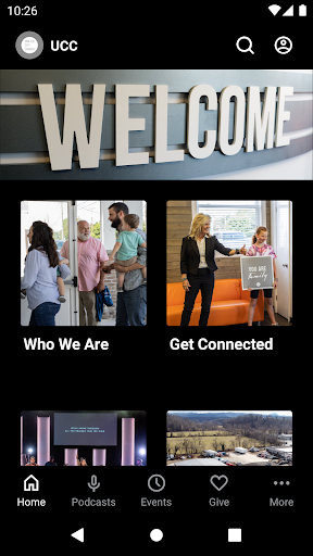 Android application Unified City Church screenshort