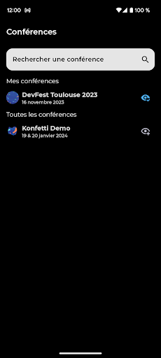 Android application Konfetti screenshort