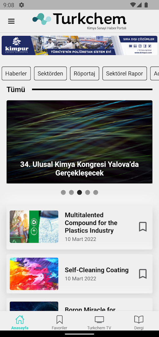 Android application Turkchem screenshot