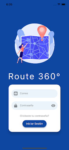 Android application Route 360 screenshort