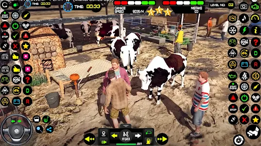 เกมส์รถบรรทุกสัตว์ในฟาร์ม 3D