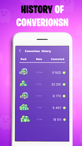 Android application BSBlue gems stars converter screenshort