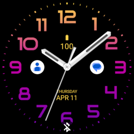 Sunset Analog Watch Face Screenshot