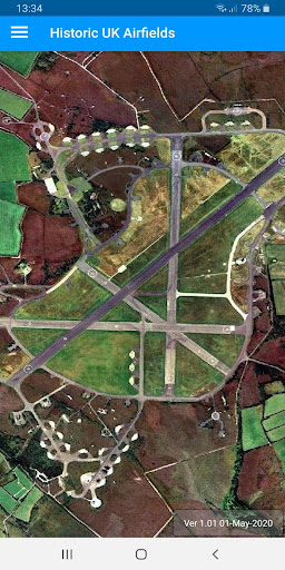 Android application Historic UK Airfields screenshort