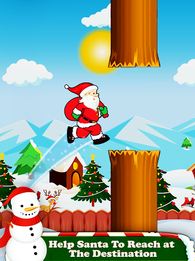 Christmas Game Flying Santa Screen 2