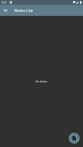 Android application Note`s Lite screenshort