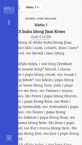 Baebol Long Bislama - Bible Screen 2