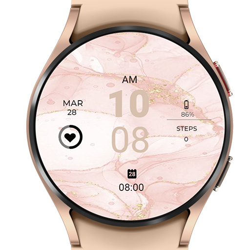 Rose Gold Watch Face L115
