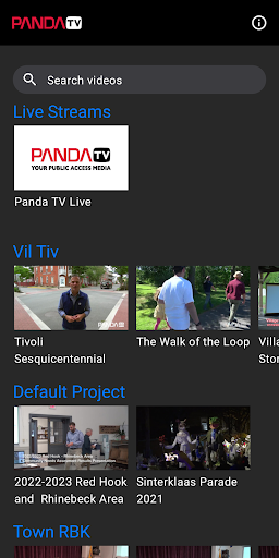 Android application PANDANOW screenshort