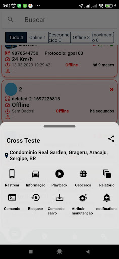 Rastre Proteção Screenshot