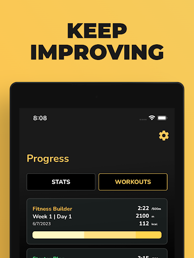 Screenshot of Start Rowing - Rowing Workouts