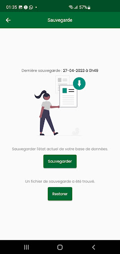 Android application Gestion Ferme screenshort