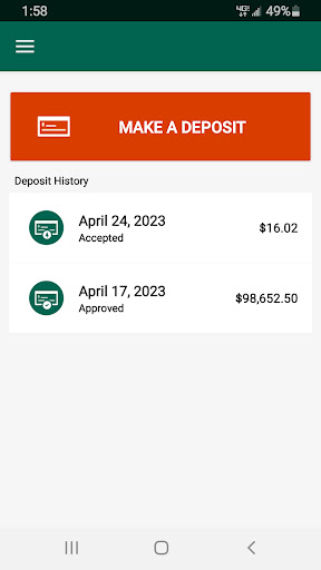 Screenshot of accessDEPOSIT® by Citizens