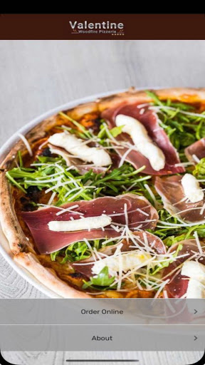 Android application Valentine Woodfire Pizza screenshort