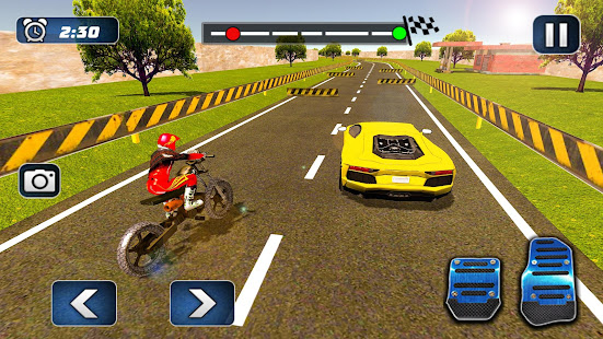 Sports Car vs Motor Bike Racing: Extreme Tracks 3D 1.8 APK screenshots 6