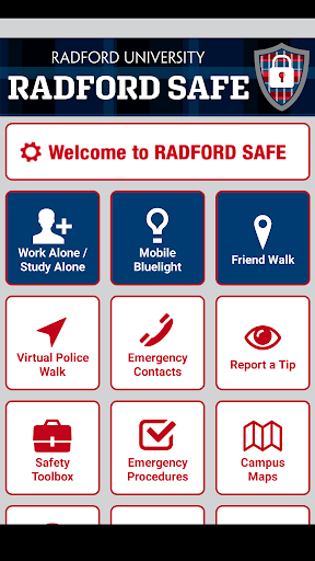 Android application Radford Safe screenshort