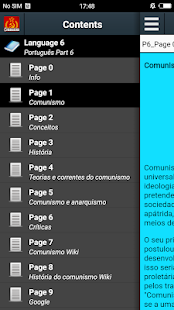 Visualização do aplicativo