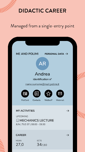 Polimi App Screen 3