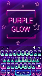 Purple Glow Keyboard Theme