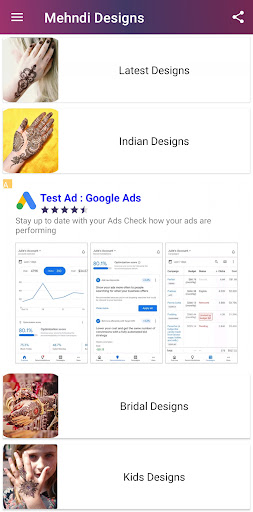 Android application Latest Mehndi Designs 2023 screenshort
