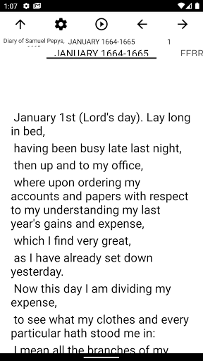 Book, Diary of Samuel Pepys, 1 Screen 2